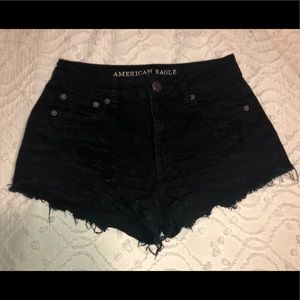 Black American Eagle Shorts